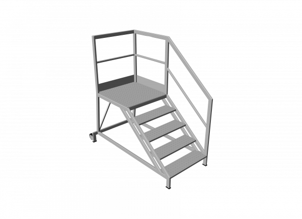 SCALA CON PROTEZIONE UN LATO E FRONTALE