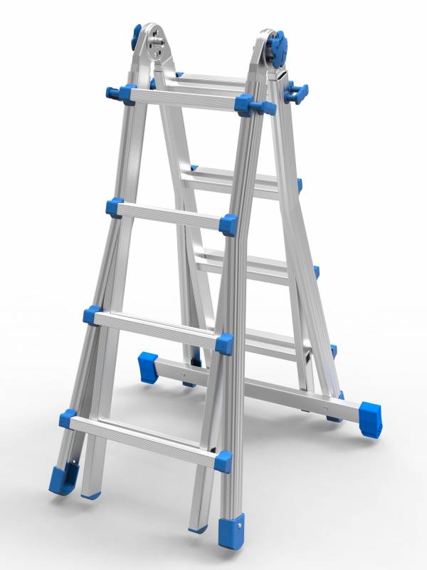 SCALA MULTIUSO APRIBILE A DOPPIA RAMPA